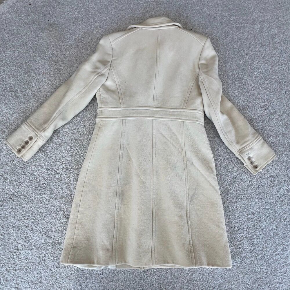 J.Crew Italian Double Cloth Wool Lady Day Coat in Vanilla Size S - Picture 6 of 16